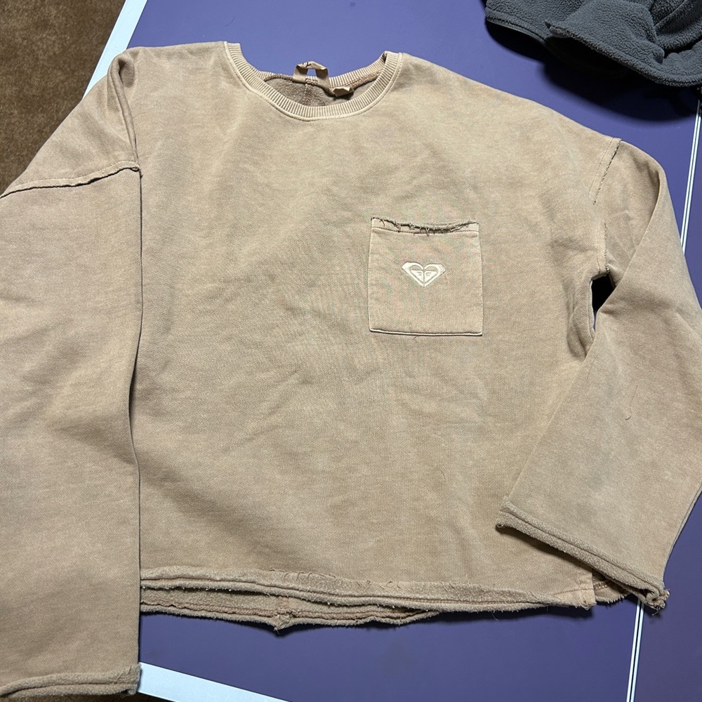 Roxy Beige Crewneck